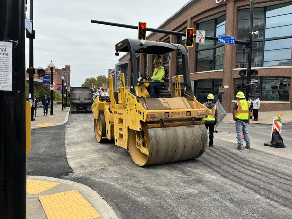 Paving on Forbes Avenue in Uptown to Restrict Multiple Side Streets